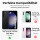 Handykette Samsung Hülle mit Band Handyhülle Kartenfächer PU Leder Umhängetasche Galaxy S23+ Hellblau