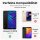 Huawei Handy Tasche Handyhülle Schutz Hülle Blumen Flip Cover Buch Case Etui Huawei Y6 2019 Grau