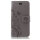 Huawei Handy Tasche Handyhülle Schutz Hülle Blumen Flip Cover Buch Case Etui Huawei Y6 2019 Grau