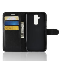 Handy Tasche Huawei Mate 20 Lite Klapptasche Flip Cover Schutz Buch Hülle Etui Schwarz