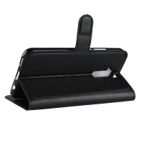 Handy Tasche Huawei Mate 20 Lite Klapptasche Flip Cover Schutz Buch Hülle Etui Schwarz