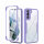 360°Grad Hülle für Samsung Galaxy S21+ Handyhülle mit Integriertem Displayschutz Lila