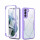 360°Grad Hülle für Samsung Galaxy S21+ Handyhülle mit Integriertem Displayschutz Lila