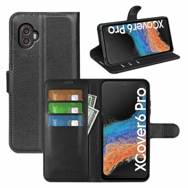 Hülle für Samsung Galaxy XCover 6 Pro, Handyhülle Schutzhülle Klapphülle Etui