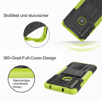 Xiaomi Redmi Note 8 ( 2021 ), Handy Tasche Outdoor Hülle Case Cover Bumper TPU  Grün