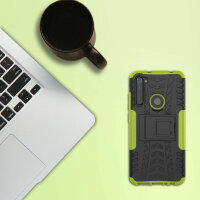Xiaomi Redmi Note 8 ( 2021 ), Handy Tasche Outdoor Hülle Case Cover Bumper TPU  Grün