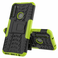 Xiaomi Redmi Note 8 ( 2021 ), Handy Tasche Outdoor Hülle Case Cover Bumper TPU  Grün