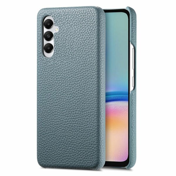 Hülle Handyhülle Stoßfeste Handy Tasche Ultra-Dünn Case Leder Bumper für Samsung Galaxy A55 Blau
