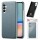 Hülle Handyhülle Stoßfeste Handy Tasche Ultra-Dünn Case Leder Bumper für Samsung Galaxy A55 Blau