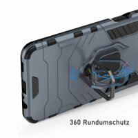 Handyhülle für Xiaomi 12 / 12X - Ring Panzer Cover Schwarz