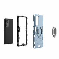 Handyhülle für Xiaomi 12 / 12X - Ring Panzer Cover Schwarz