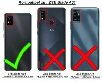 ZTE Blade A31 Handy Tasche Hülle Schutzhülle Klapphülle Case Schale Etui Wallet