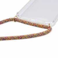 Handykette für Apple iPhone 15 Serie Hülle Handyhülle mit Band Hülle mit Kordel Rainbow iPhone 15 Pro