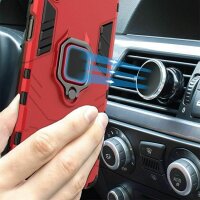 Handyhülle für Samsung Galaxy A32 5G – Ring Panzer Cover Rot