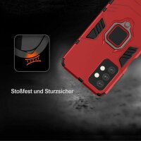 Handyhülle für Samsung Galaxy A32 5G – Ring Panzer Cover Rot
