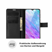 Handyhülle für ZTE Blade L8 – Klapphülle PU-Leder Schwarz