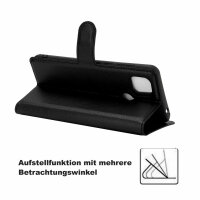 Handyhülle für ZTE Blade L8 – Klapphülle PU-Leder Schwarz