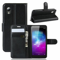 Handyhülle für ZTE Blade L8 – Klapphülle PU-Leder Schwarz