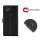 Handyhülle für ZTE Blade L8 – Klapphülle PU-Leder Schwarz