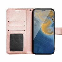 Handyhülle für ZTE Blade A71 – Klapphülle Mandala Roségold