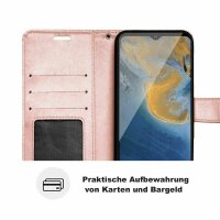 Handyhülle für ZTE Blade A71 – Klapphülle Mandala Roségold