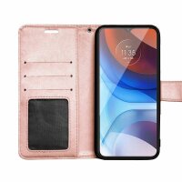 Handyhülle für ZTE Blade A71 – Klapphülle Mandala Roségold