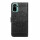 Schutz Hülle Xiaomi Redmi Note 10 Handy Tasche Flip Case Etui Schale TPU Wallet Schwarz
