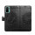 Schutz Hülle Xiaomi Redmi Note 10 Handy Tasche Flip Case Etui Schale TPU Wallet Schwarz