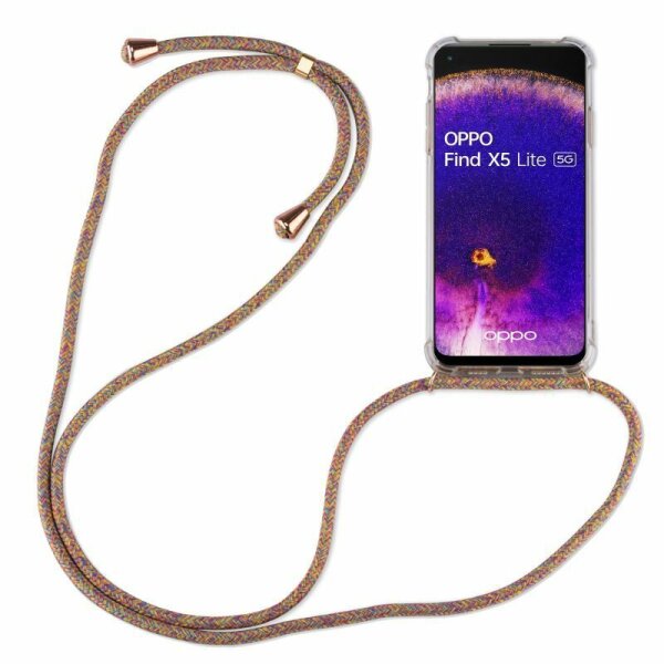 Handykette für Oppo Find X5 Lite Handyhülle mit Band Schutz Hülle Handy Tasche