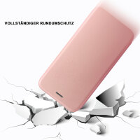 Handy Tasche für Samsung Galaxy A51 SM-A515 Hülle Case Buchhülle Klapphülle TPU Magnet Case Rosegold