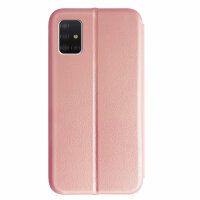 Handy Tasche für Samsung Galaxy A51 SM-A515 Hülle Case Buchhülle Klapphülle TPU Magnet Case Rosegold