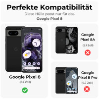 Google Pixel 8 Carbon Hülle Outdoor Case Back Cover...