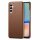 Hülle Handyhülle Stoßfeste Handy Tasche Ultra-Dünn Case Leder Bumper für Samsung Galaxy A15 Braun