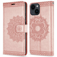 Handyhülle für Apple iPhone 14 Plus – Mandala Case Rosegold