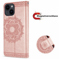 Handyhülle für Apple iPhone 14 Plus – Mandala Case Rosegold
