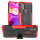 Hülle Motorola Moto E20, E30, E40 Schutzhülle Handytasche Handyhülle Silikon TPU Rot
