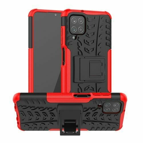 Handy Tasche für SAMSUNG Galaxy Hülle Handyhülle Schutzhülle Outdoor Case Schale Galaxy A41 SM-A415F Rot