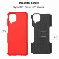 Handy Tasche für SAMSUNG Galaxy Hülle Handyhülle Schutzhülle Outdoor Case Schale Galaxy A41 SM-A415F Rot