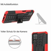 Handy Tasche für SAMSUNG Galaxy Hülle Handyhülle Schutzhülle Outdoor Case Schale Galaxy A41 SM-A415F Rot
