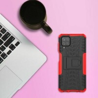 Handy Tasche für SAMSUNG Galaxy Hülle Handyhülle Schutzhülle Outdoor Case Schale Galaxy A41 SM-A415F Rot
