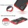 Handy Tasche für SAMSUNG Galaxy Hülle Handyhülle Schutzhülle Outdoor Case Schale Galaxy A41 SM-A415F Rot