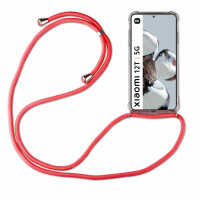 Handykette für Xiaomi 12T /12T Pro 5G Handyhülle mit Band Hüllel Handy Tasche Rot