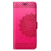 Handy Tasche für Samsung Galaxy A51 SM-A515 Hülle Case Buchhülle Klapphülle TPU Mandala Pink