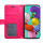 Handy Tasche für Samsung Galaxy A51 SM-A515 Hülle Case Buchhülle Klapphülle TPU Mandala Pink
