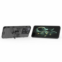 Hülle Xiaomi 13T / 13T Pro Handyhülle Drehbar Ringhalter Magnet Bumper Case Schwarz