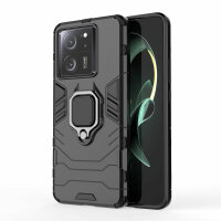 Hülle Xiaomi 13T / 13T Pro Handyhülle Drehbar Ringhalter Magnet Bumper Case Schwarz