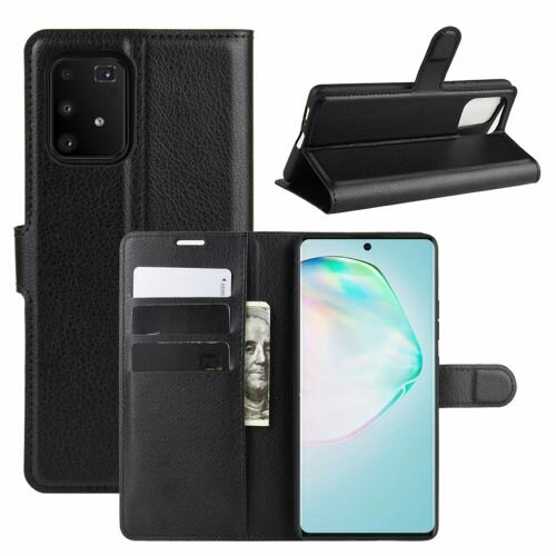 Handy Tasche für Samsung Galaxy Cover Case Buch Klapp Schutz Hülle Etui Wallet Samsung Galaxy S10 Lite SM-G770 Schwarz
