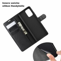 Handy Tasche für Samsung Galaxy Cover Case Buch Klapp Schutz Hülle Etui Wallet Samsung Galaxy S10 Lite SM-G770 Schwarz