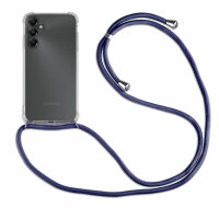 Handykette für Samsung Galaxy A05s Handyhülle mit Band Case TPU Hülle mit Kordel Blau