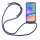 Handykette für Samsung Galaxy A05s Handyhülle mit Band Case TPU Hülle mit Kordel Blau
